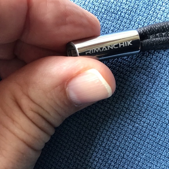 Rimanchik, Leather, stainless steel bracelet, never worn. - Picture 2 of 2